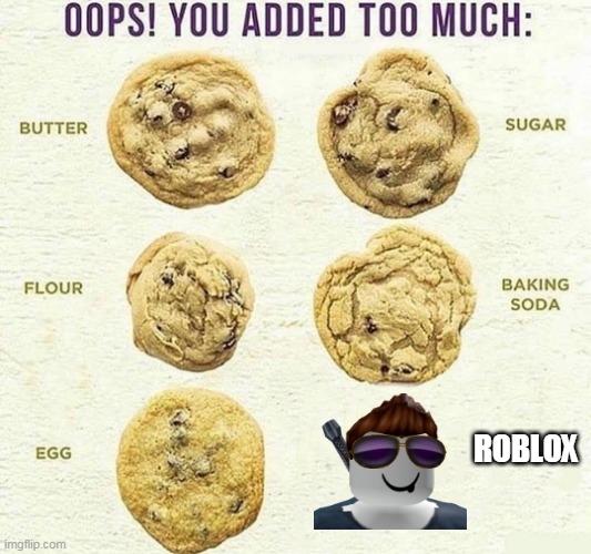 Oops, You Added Too Much | ROBLOX | image tagged in oops you added too much | made w/ Imgflip meme maker