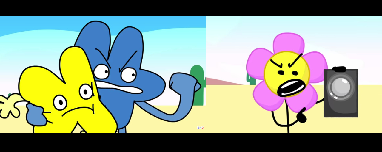 High Quality Four yelling at Announcer Meme - BFB Blank Meme Template