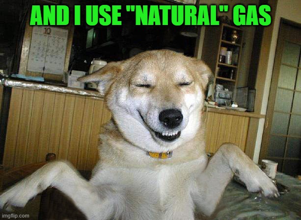 AND I USE "NATURAL" GAS | made w/ Imgflip meme maker