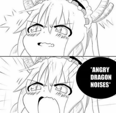 Angry dragon noises Blank Meme Template