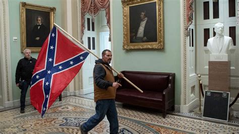 High Quality Confederate flag in US Capitol Blank Meme Template