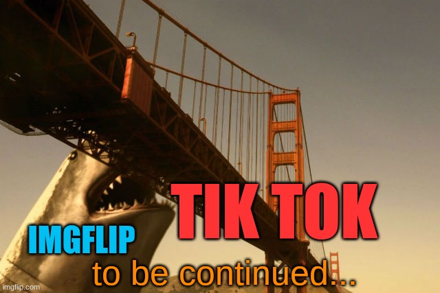 This is how it looks like to the imgflip community.... | TIK TOK; IMGFLIP; to be continued... | image tagged in memes,funny,tiktok vs imgflip | made w/ Imgflip meme maker