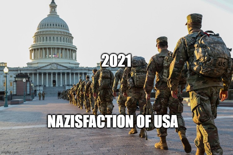 if you need 10,000 troops | 2021; NAZISFACTION OF USA | image tagged in if you need 10 000 troops | made w/ Imgflip meme maker