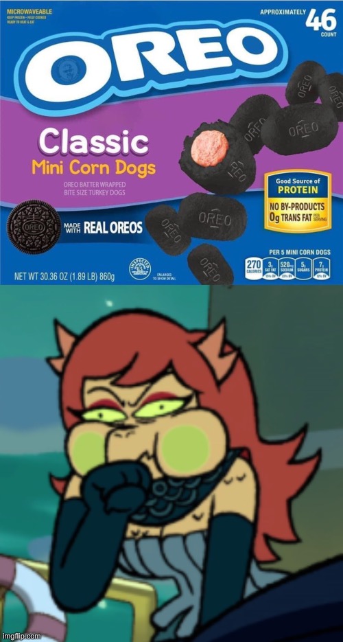 Even though it doesn’t exist, ew! | image tagged in cosma about to puke,oreo,memes | made w/ Imgflip meme maker