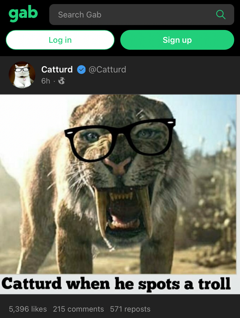 Gab Catturd Blank Meme Template