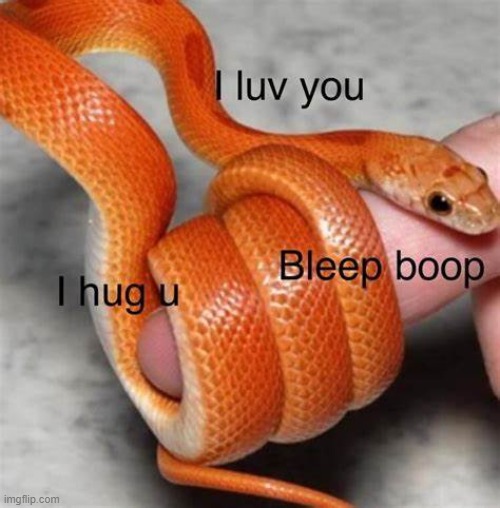 smol snek luvs u -v- | made w/ Imgflip meme maker