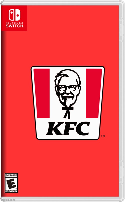 KFC | image tagged in nintendo switch | made w/ Imgflip meme maker