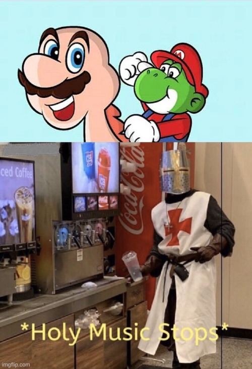 no | image tagged in memes,funny,mario,yoshi,what can i say except aaaaaaaaaaa,holy music stops | made w/ Imgflip meme maker