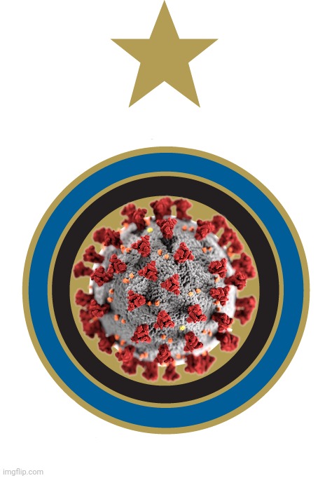 New Inter Milano logo 2021 (jk) | image tagged in memes,inter,coronavirus,covid-19,jk,lol | made w/ Imgflip meme maker