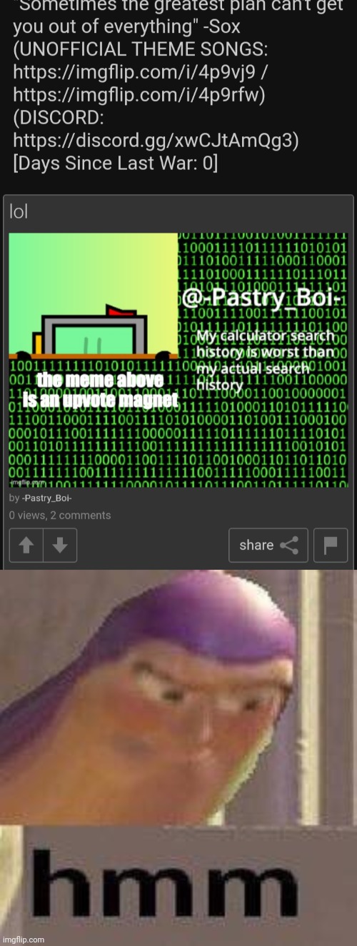 image tagged in buzz lightyear hmm | made w/ Imgflip meme maker