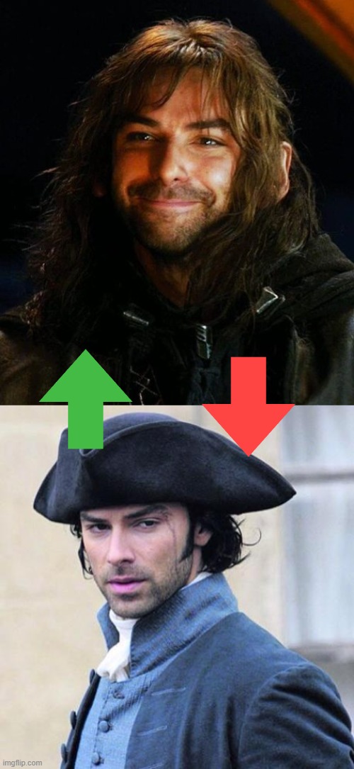 Kili and Poldark | image tagged in poldark | made w/ Imgflip meme maker