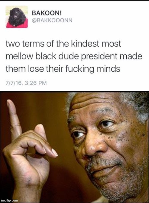 oldie but a goodie | image tagged in maga,trump supporters,obama,barack obama,twitter,racists | made w/ Imgflip meme maker
