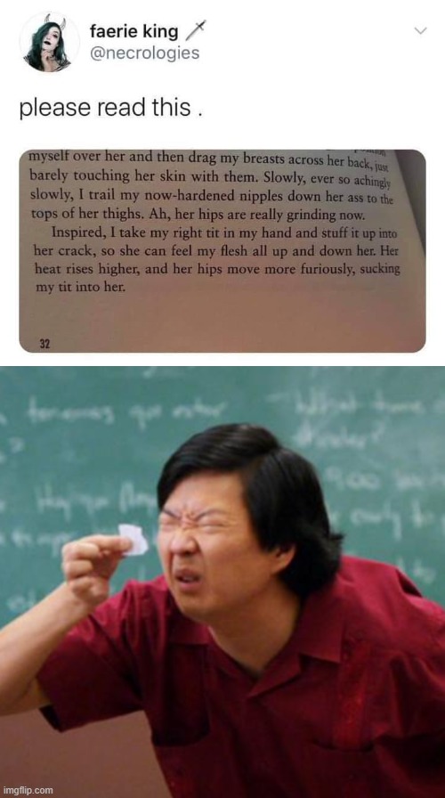 whole new meaning to the phrase "titty fucking" | image tagged in titty fucking,tiny piece of paper,sex,jokes,sex jokes,wut | made w/ Imgflip meme maker