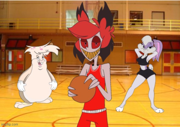 image tagged in hazbin hotel,space jam,cursed | made w/ Imgflip meme maker