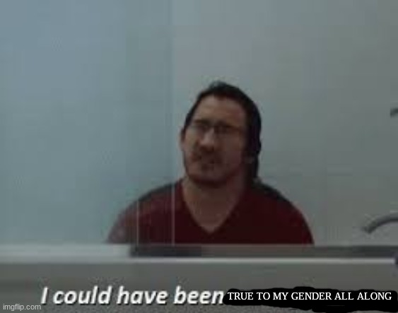 So after soul searching and putting my self and my mental state first... I have found who I am. | TRUE TO MY GENDER ALL ALONG | image tagged in lgbt,markiplier,transgender,cried in a bathtub | made w/ Imgflip meme maker