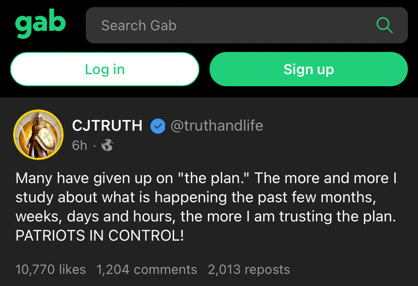 High Quality Gab trust the plan Blank Meme Template