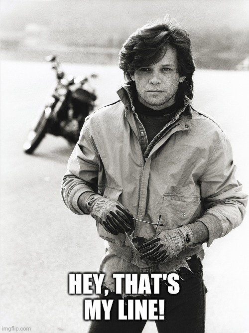 John Cougar | HEY, THAT'S MY LINE! | image tagged in john cougar | made w/ Imgflip meme maker