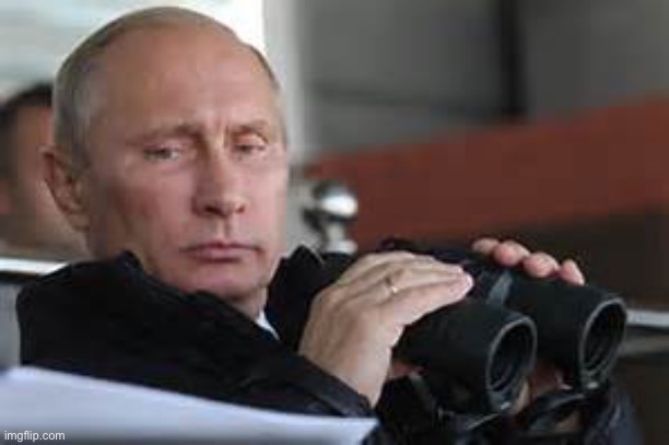 Putin Binoculars | image tagged in putin binoculars | made w/ Imgflip meme maker