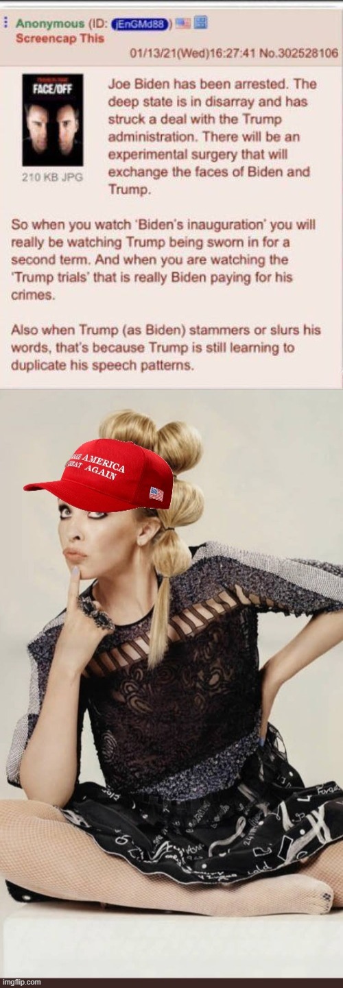 i'm just not really sold on that bruh | image tagged in qanon biden,maga kylie | made w/ Imgflip meme maker