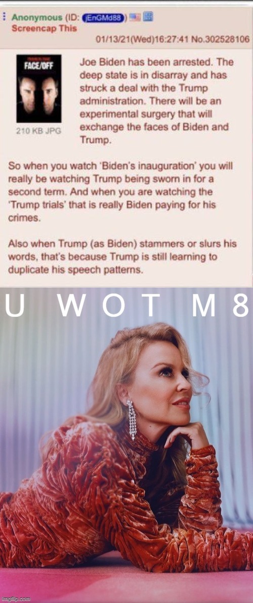 i'm just not really sold on this theory yet | image tagged in qanon biden,kylie u wot m8,qanon,conspiracy theory,conspiracy theories,u wot m8 | made w/ Imgflip meme maker