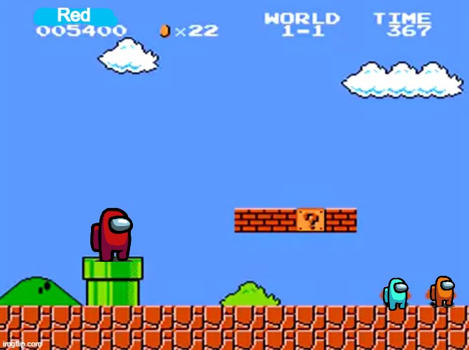 Super Mario bros classic | Red | image tagged in super mario bros classic | made w/ Imgflip meme maker