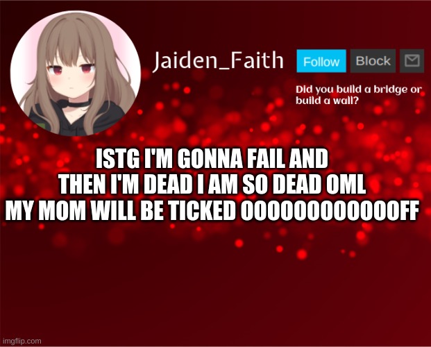 imgonnafailimgonnafailimgonnafailimgonnafailimgonnafailimgonnafailimgonnafailimgonnafailimgonnafailimgonnafailimgonnafailimgonna | ISTG I'M GONNA FAIL AND THEN I'M DEAD I AM SO DEAD OML MY MOM WILL BE TICKED OOOOOOOOOOOOFF | image tagged in jaiden announcement | made w/ Imgflip meme maker