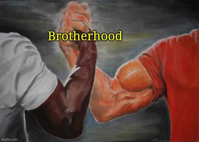 Epic Handshake Meme | Brotherhood | image tagged in memes,epic handshake | made w/ Imgflip meme maker