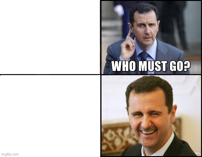High Quality Assad Must Go Blank Meme Template
