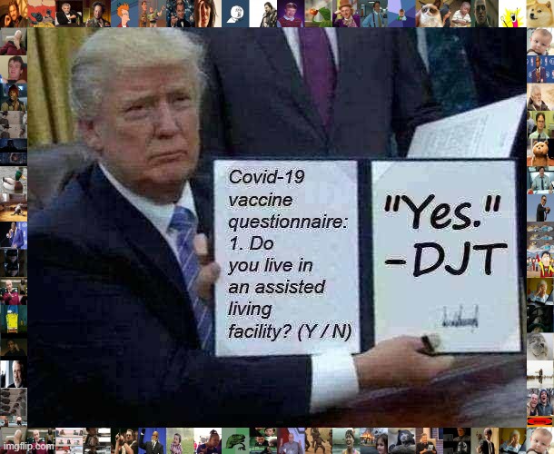 fare thee well, DJT. | image tagged in president trump,trump bill signing,vaccine,covid-19,coronavirus,covid19 | made w/ Imgflip meme maker