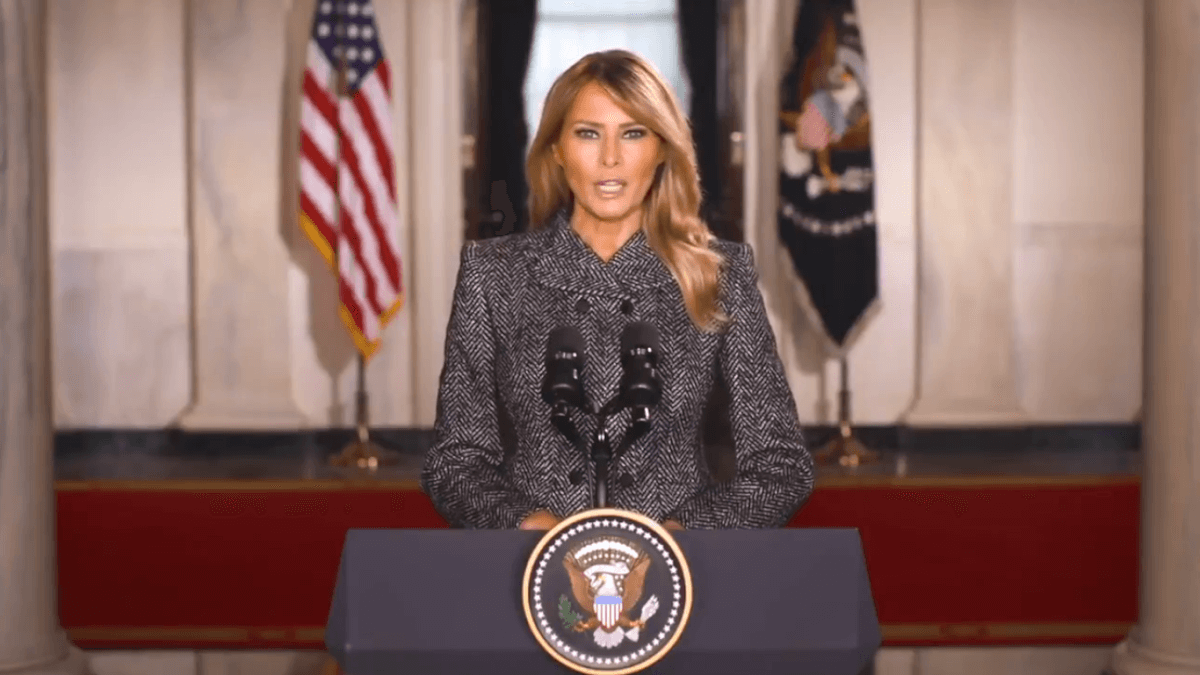 Melania Trump farewell speech Blank Meme Template