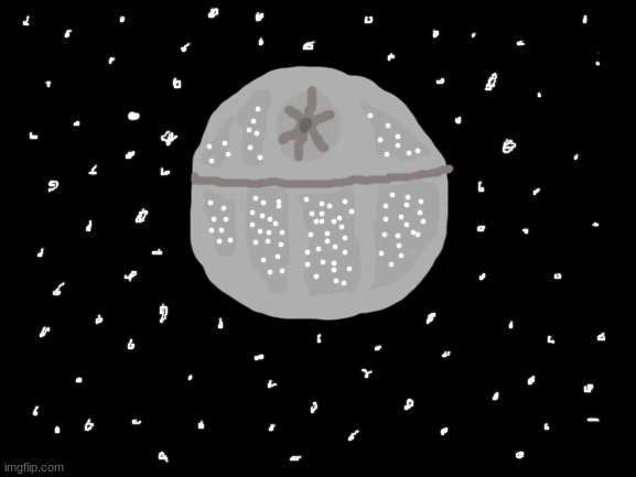 the death star because im bored | image tagged in blank white template,star wars,death star,drawing | made w/ Imgflip meme maker
