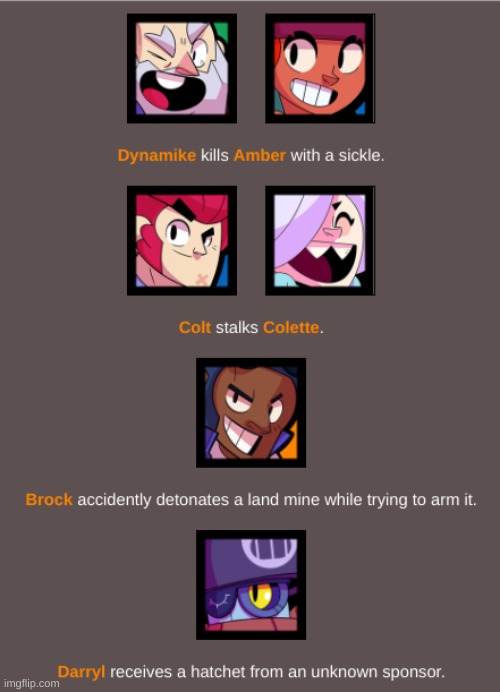 Brawl Stars Hunger Games: Part 22 (Gale has been avenged!) | made w/ Imgflip meme maker