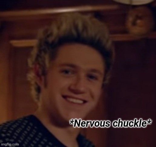 Niall Nervous Chuckle | image tagged in niall nervous chuckle | made w/ Imgflip meme maker