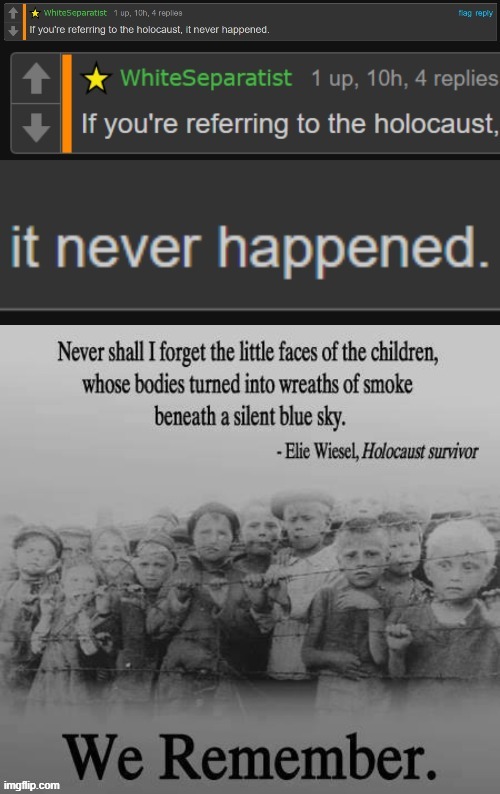 image tagged in whitenationalist cringe holocaust | made w/ Imgflip meme maker