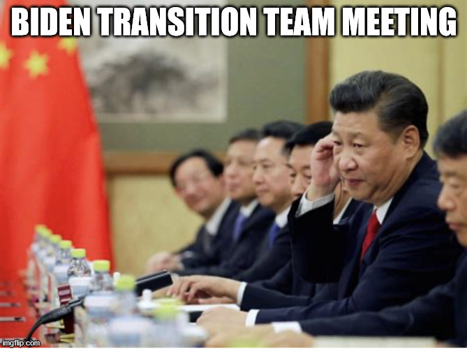 Trans Team |  BIDEN TRANSITION TEAM MEETING | image tagged in politics | made w/ Imgflip meme maker