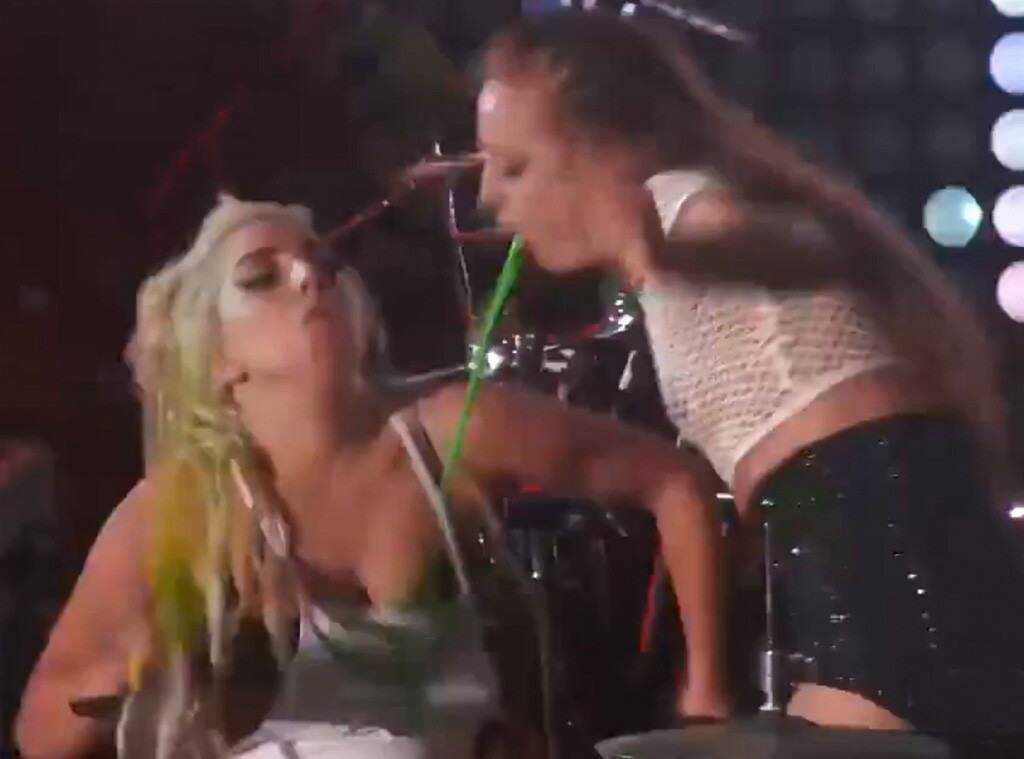 Lady Gaga vomit stunt Blank Meme Template