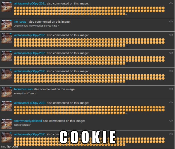 Also did I start a AI thing lel | C O O K I E | made w/ Imgflip meme maker