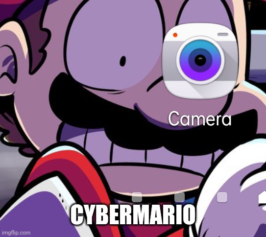 When your phone wallpaper and your apps line up perfectly | CYBERMARIO | made w/ Imgflip meme maker