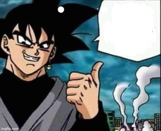High Quality Goku Black Blank Meme Template