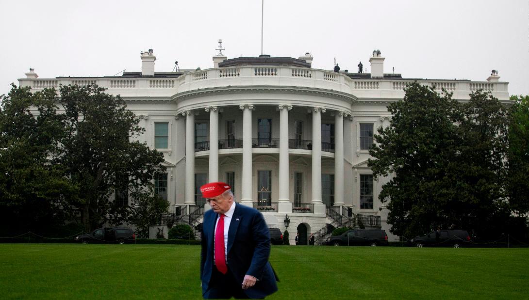 Trump Straight Outta The White House Blank Meme Template