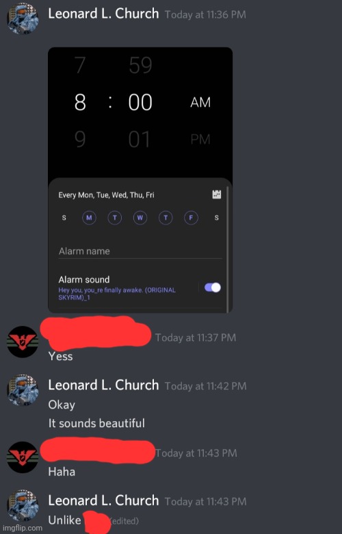 The blocked out name at the bottom is a friend of mine | made w/ Imgflip meme maker