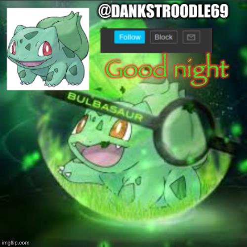 DaNkStRoOdLeS new announcement | Good night | image tagged in dankstroodles new announcement | made w/ Imgflip meme maker
