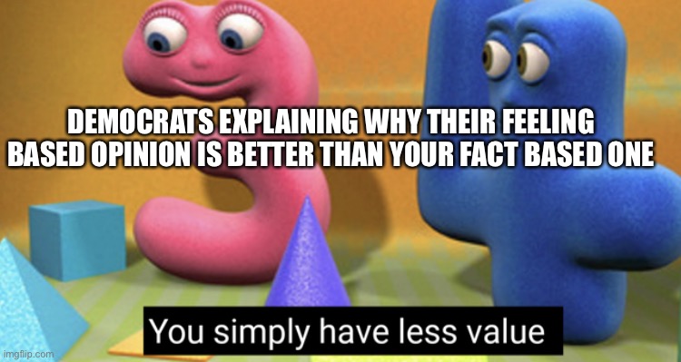 You Simply Have Less Value Imgflip