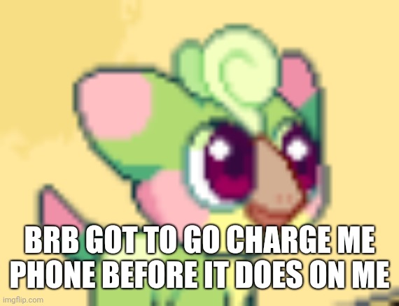 s p r o o t | BRB GOT TO GO CHARGE ME PHONE BEFORE IT DOES ON ME | image tagged in s p r o o t | made w/ Imgflip meme maker