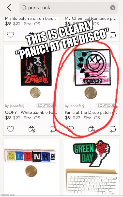 You had one job | THIS IS CLEARLY “PANIC! AT THE DISCO” | image tagged in blink-182,panic at the disco,memes,funny,you had one job,goofy | made w/ Imgflip meme maker