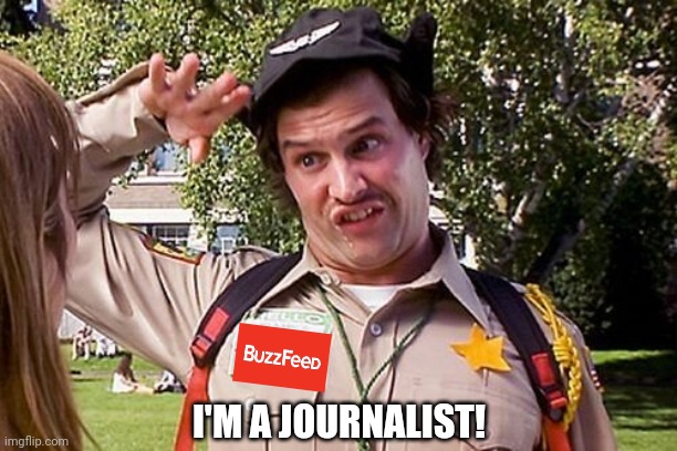 Made for a response, liked it. | I'M A JOURNALIST! | image tagged in special officer doofy,memes,fun,buzzfeed | made w/ Imgflip meme maker