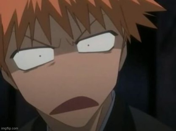 Ichigo what the f**k face | image tagged in ichigo what the f k face | made w/ Imgflip meme maker