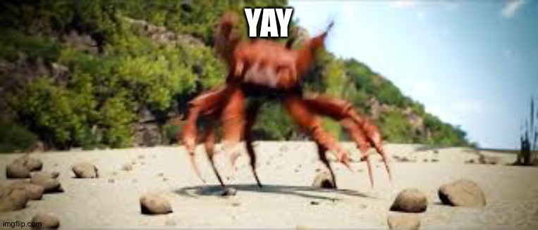 crab rave | YAY | image tagged in crab rave | made w/ Imgflip meme maker