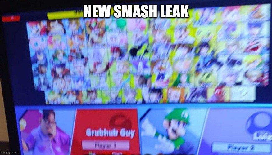 NEW SMASH LEAK | made w/ Imgflip meme maker