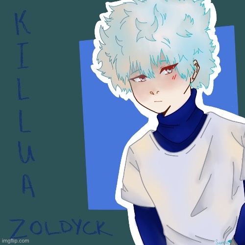 Killua (this is my art don’t steal) | made w/ Imgflip meme maker